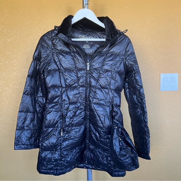 CALVIN KLEIN Packable Duck Down Puffer Coat Jacket w/ Hood - Picture 2 of 12
